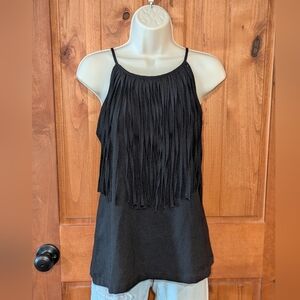 bishop + young Black Fringe‎ Camisole